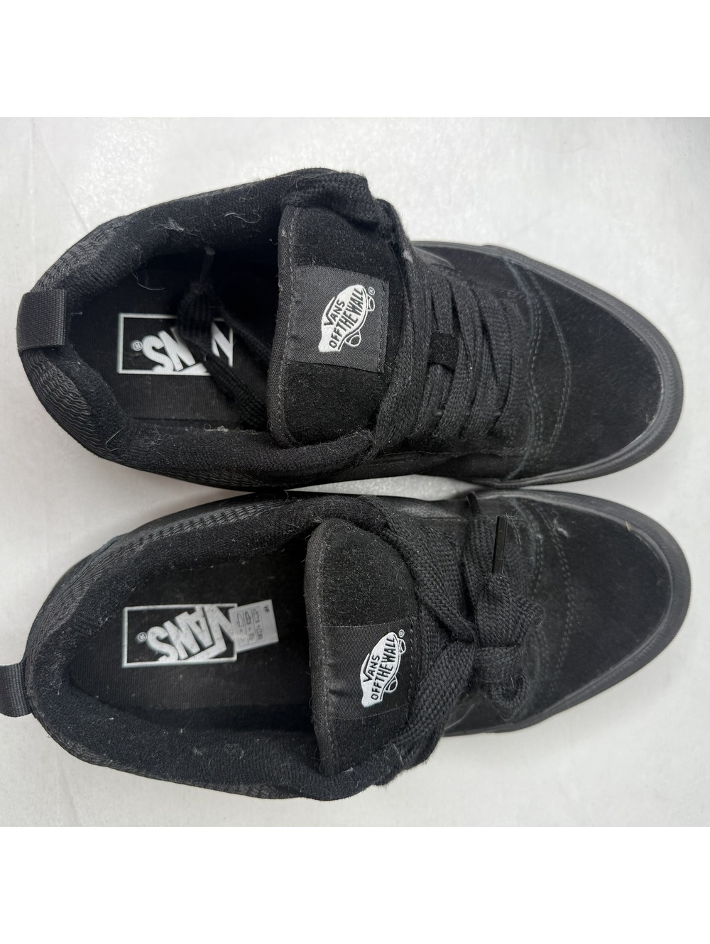 Vans Mens 9 Atwood All Black Low Top Skate Shoes Canvas Suede